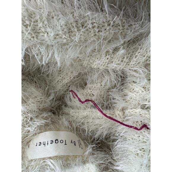 By Together Fuzzy Cream Sweater Small Fairy Core - Picture 4 of 4